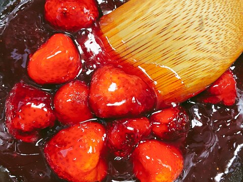 【簡単でヘルシー】みりんと苺で♪お手軽苺ソース